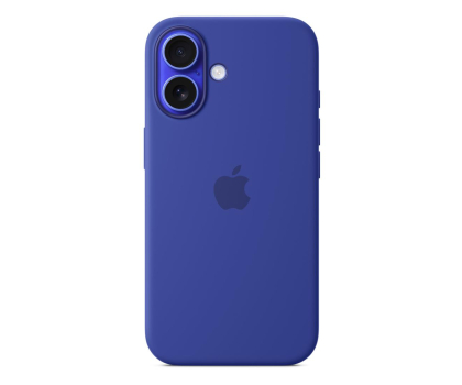 Etui do telefonów APPLE Silikonowe etui MagSafe do iPhone 16 ultramaryna